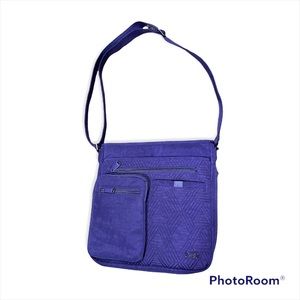 Lug purple crossbody bag.